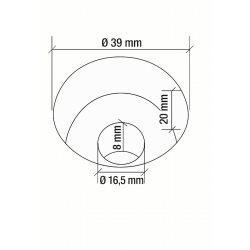 Butée de parking caoutchouc 183 cm – NJ -haute visibilité & fixations incluses