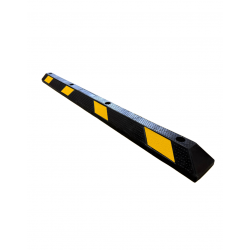 Butée de parking caoutchouc noir et jaune 183 cm