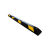Butée de parking 183 cm noire jaune caoutchouc économique