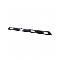 Butée de parking 183 cm noire blanche caoutchouc économique