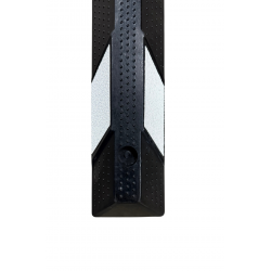 Butée de parking caoutchouc 183 cm – NB -haute visibilité & fixations incluses
