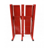 Barrière extensible XL acier rouge/blanc 4.00 m STRELLIS