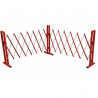Barrière extensible XL acier rouge/blanc 4.00 m STRELLIS