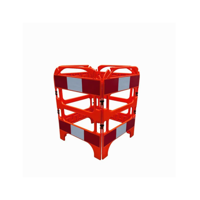 Barrière de regard pliante FENZO rouge avec bandes réfléchissantes