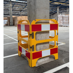 Barrière de regard pliante FENZO avec bandes réfléchissantes (Rouge ou Jaune)
