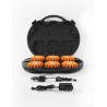 Mallette de 6 lampes LED clignotantes orange