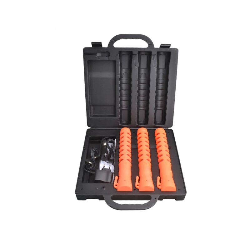 Kit de 3 bâtons lumineux LED rechargeables