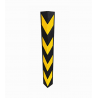 Protection d’angle en caoutchouc noir et jaune