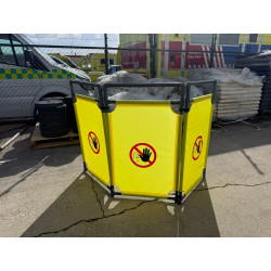 Barrière FENZO 3X déployée – sécurisation de zone