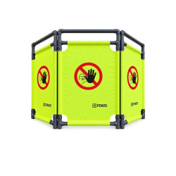 Barrière d’intervention FENZO 3X – 3 panneaux haute visibilité