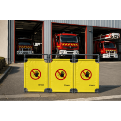 FENZO 3X – barrière légère et occultante pour SDIS et FDO