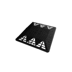 Profil du coussin berlinois noir, hauteur 65 mm