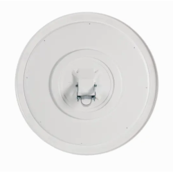 Miroir de sécurité industriel rond jaune et noir arrière